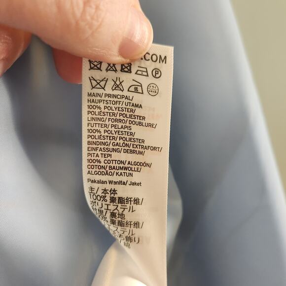 TOPSHOP Blazer in Window Pane Blue Plaid, Size 6 - Picture 13 of 14